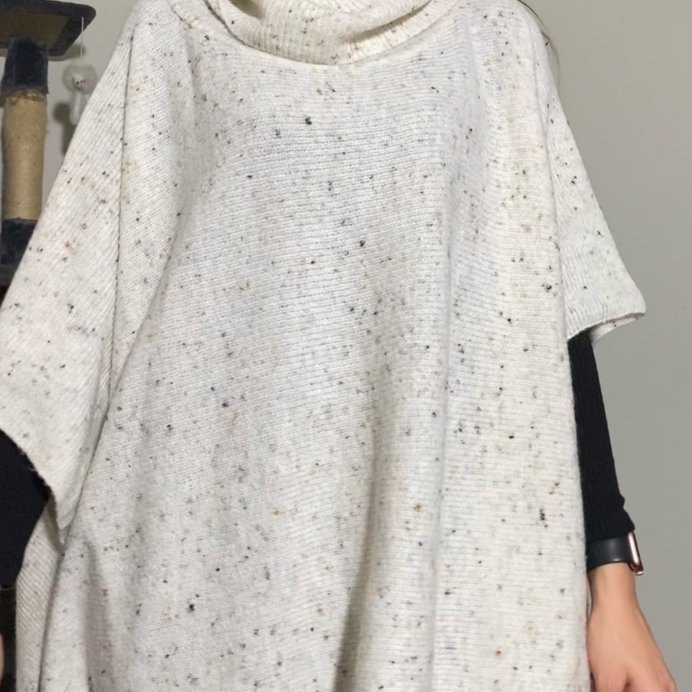 Poncho/ Turtleneck Sweater